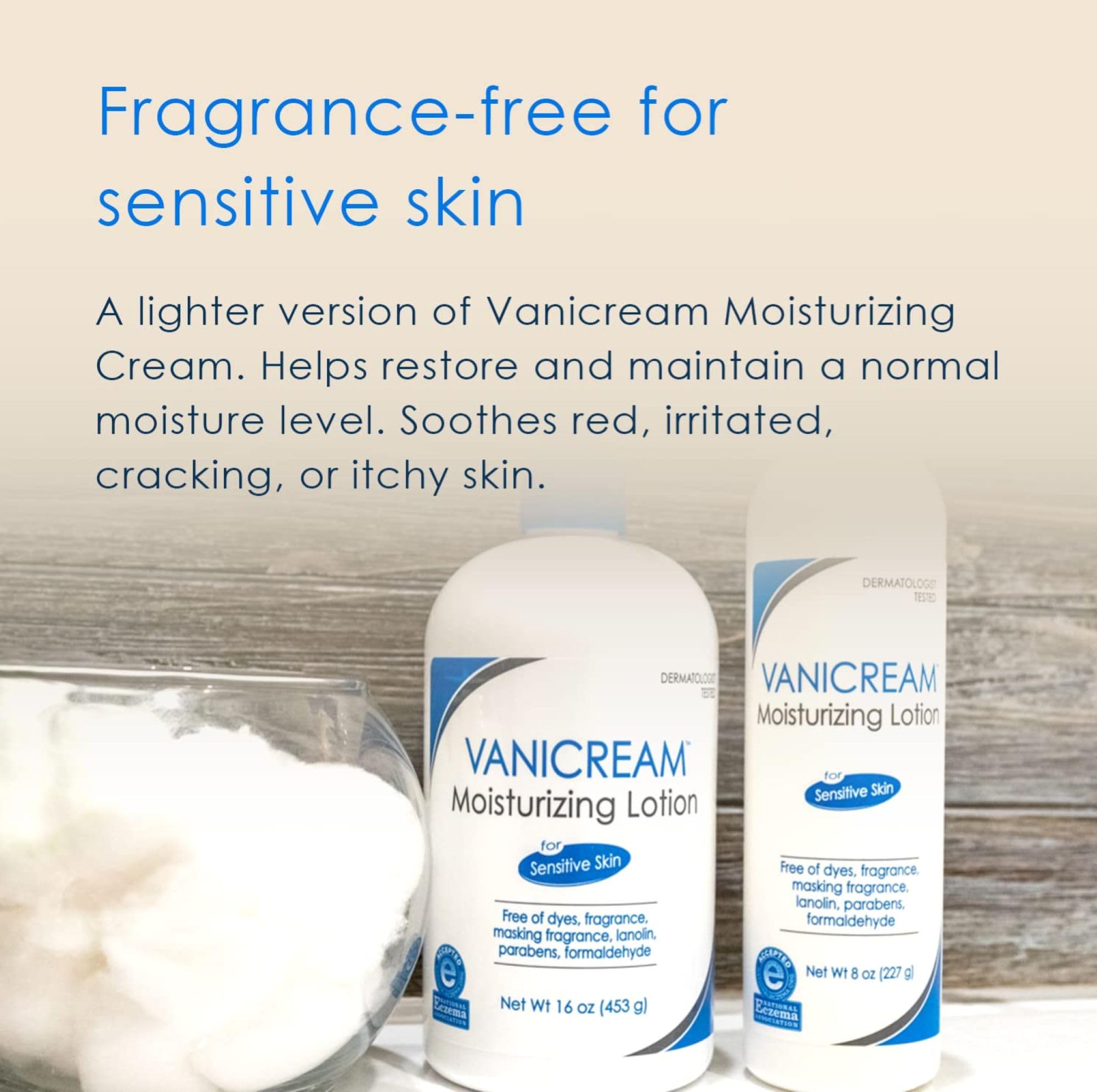Vanicream Moisturizing Lotion with Pump | Fragrance and Gluten Free | For Sensitive Skin | 16 Ounce (Pack of 1)