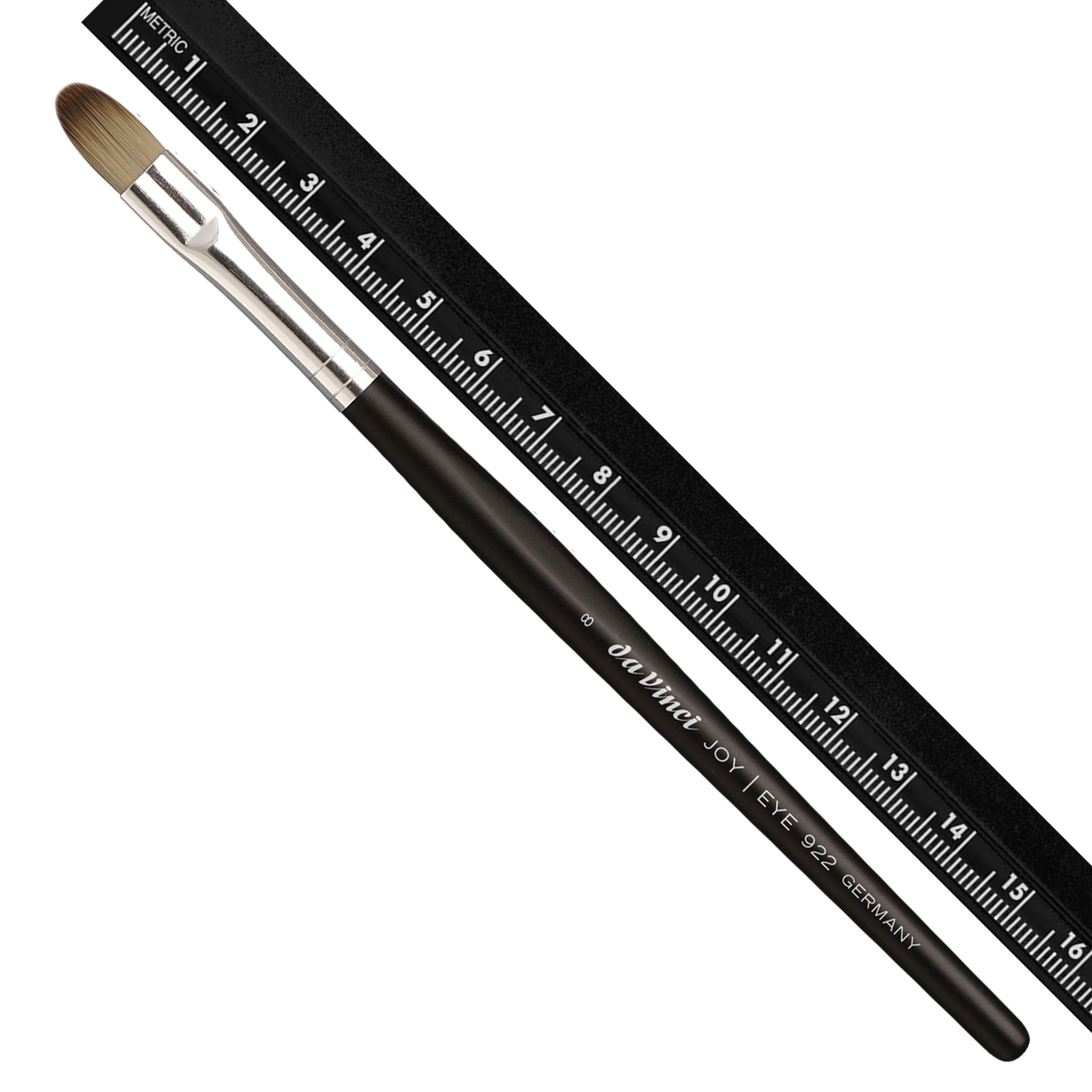 da Vinci Cosmetics Series 922 Basic Eyeshadow Brush, Synthetic, Size 8, 0.74 Ounce