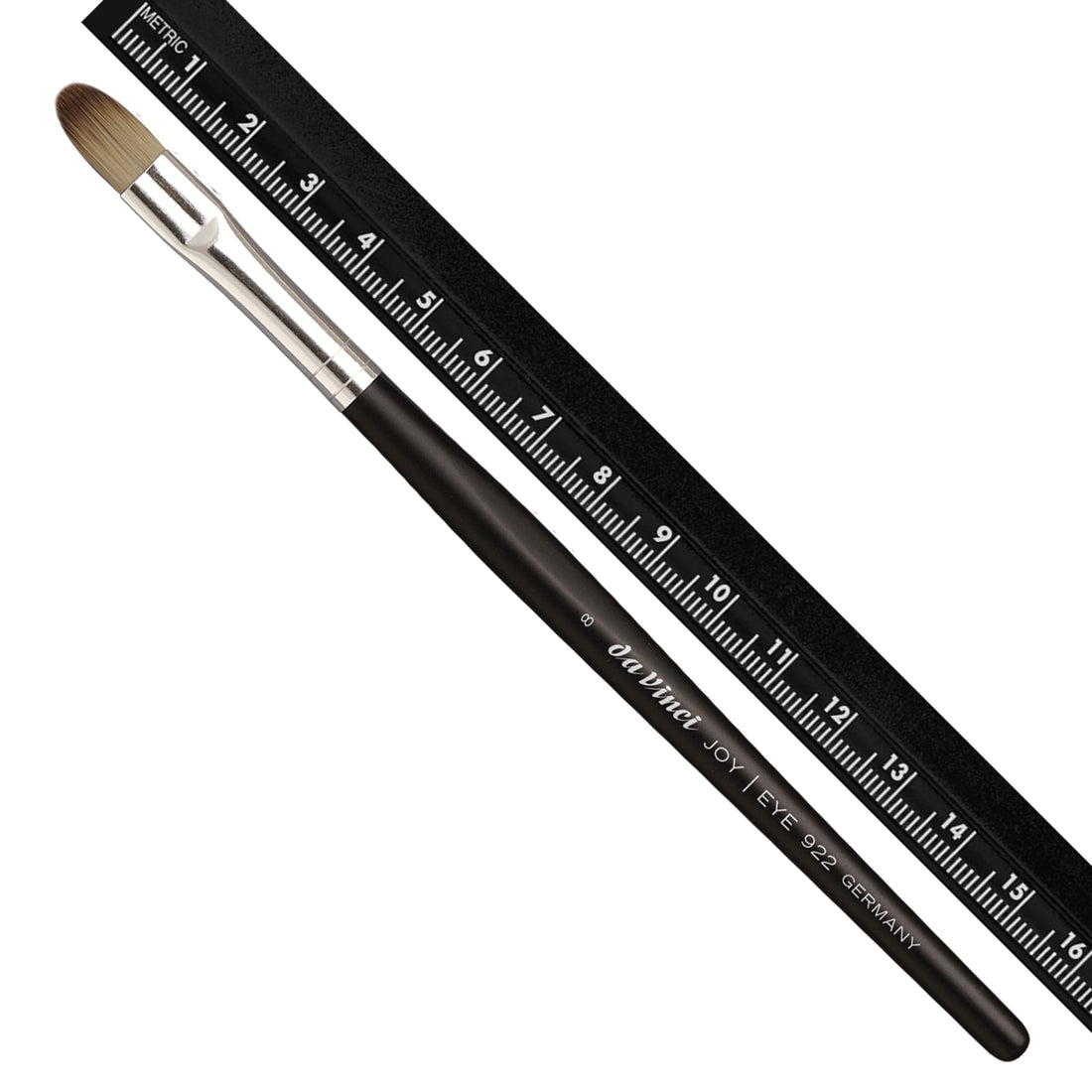 da Vinci Cosmetics Series 922 Basic Eyeshadow Brush, Synthetic, Size 8, 0.74 Ounce