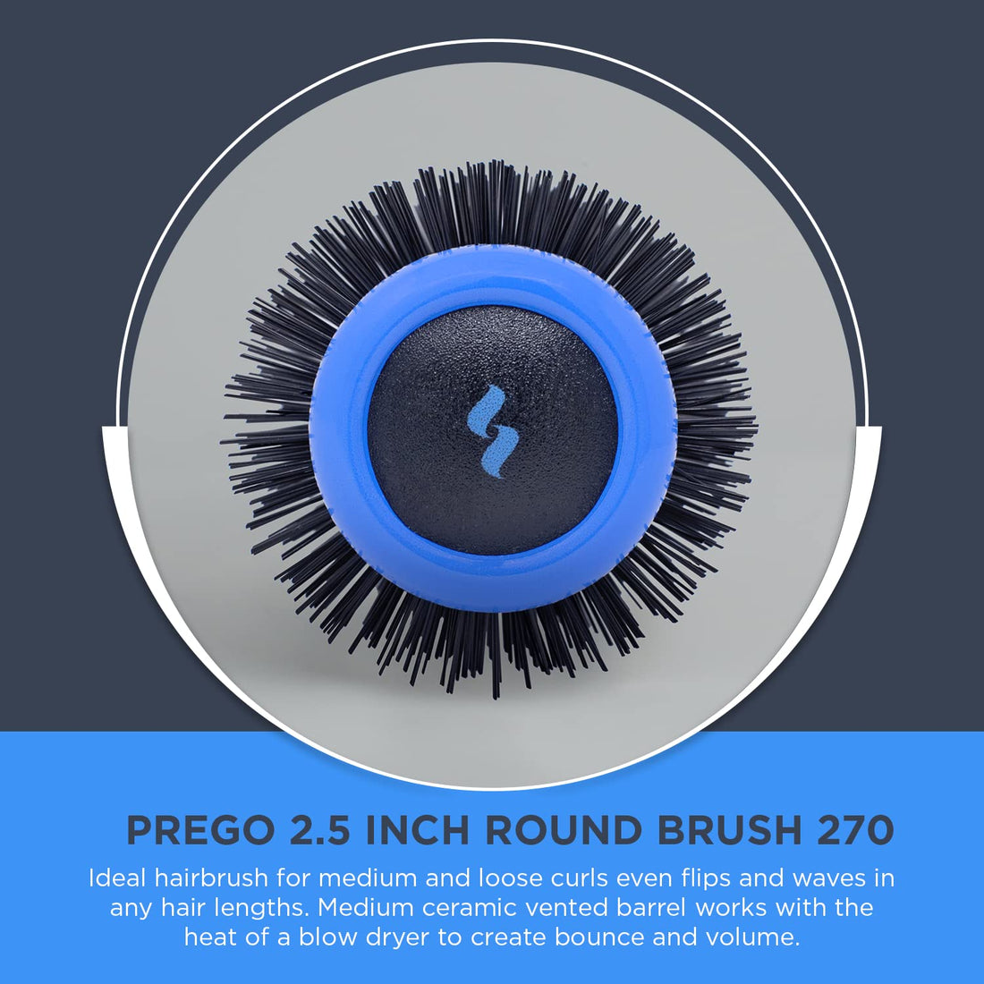 Spornette Prego Large Ceramic Round Brush 270