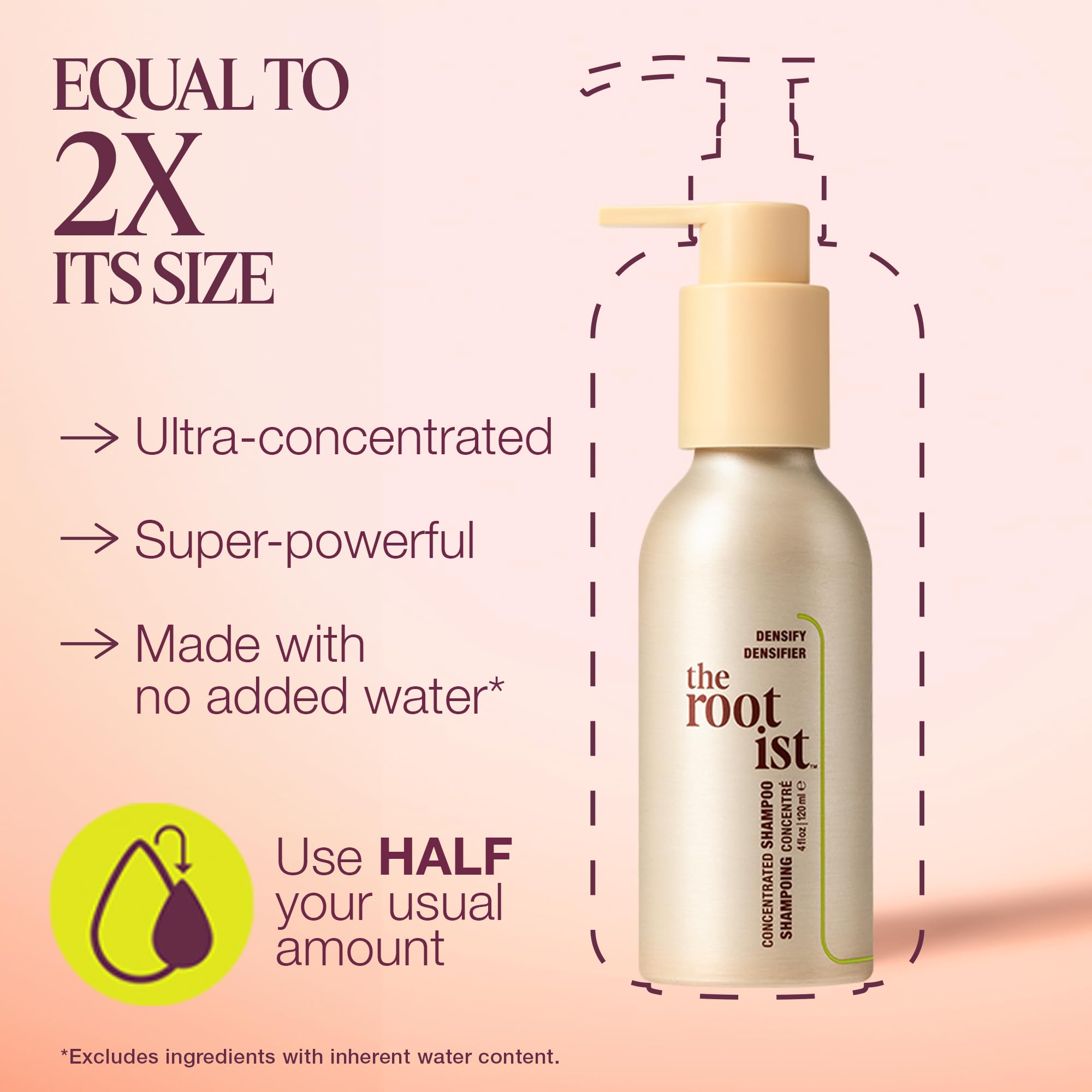 THE ROOTIST Densify Concentrated Shampoo, For Thinning Hair, 4 oz