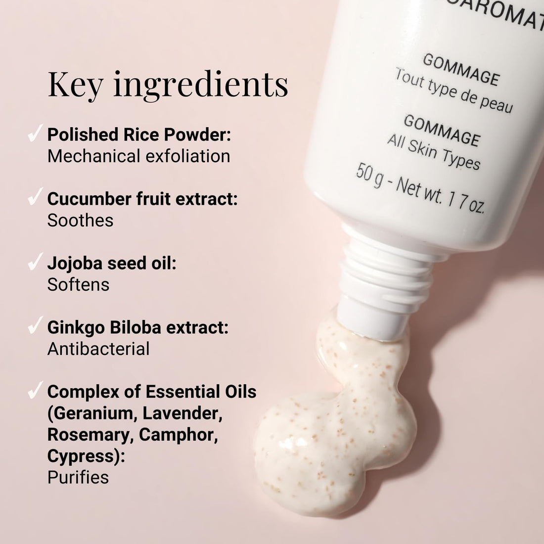 G.M. Collin Facial Cleansing Phytoaromatic Gommage, 1.7 Fluid Ounce