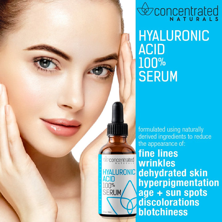 Pure Hyaluronic Acid Serum for Face | Physician Grade | May Help Smooth Appearance of Wrinkles, Brightens | May Improve the Appearance of Skin Tone for More Youthful-Looking Skin | 1 fl oz/30 ml