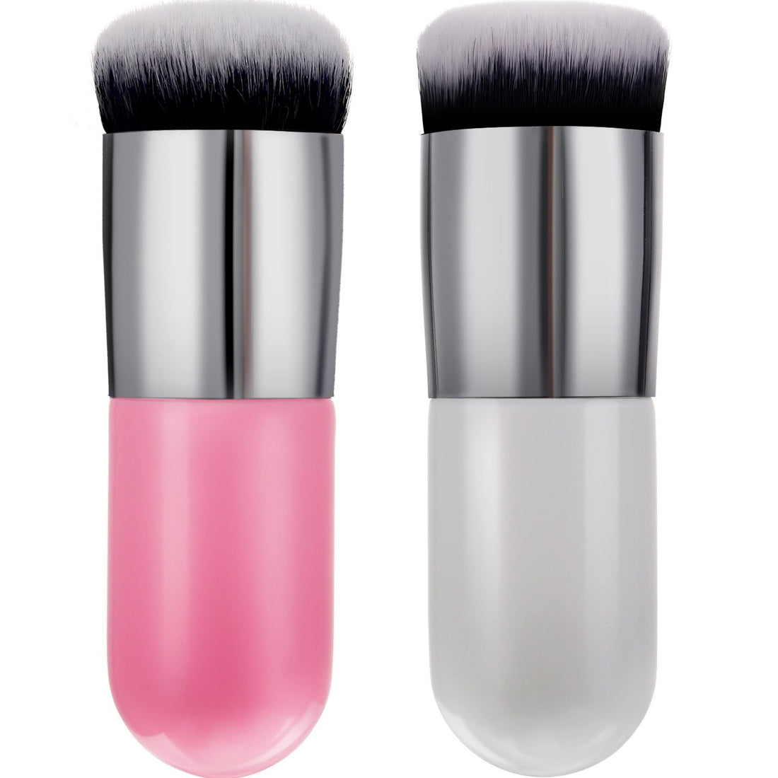 Boao 2 Pieces Foundation Brush Flat Cream Makeup Brushes Cosmetic Make-Up Brush