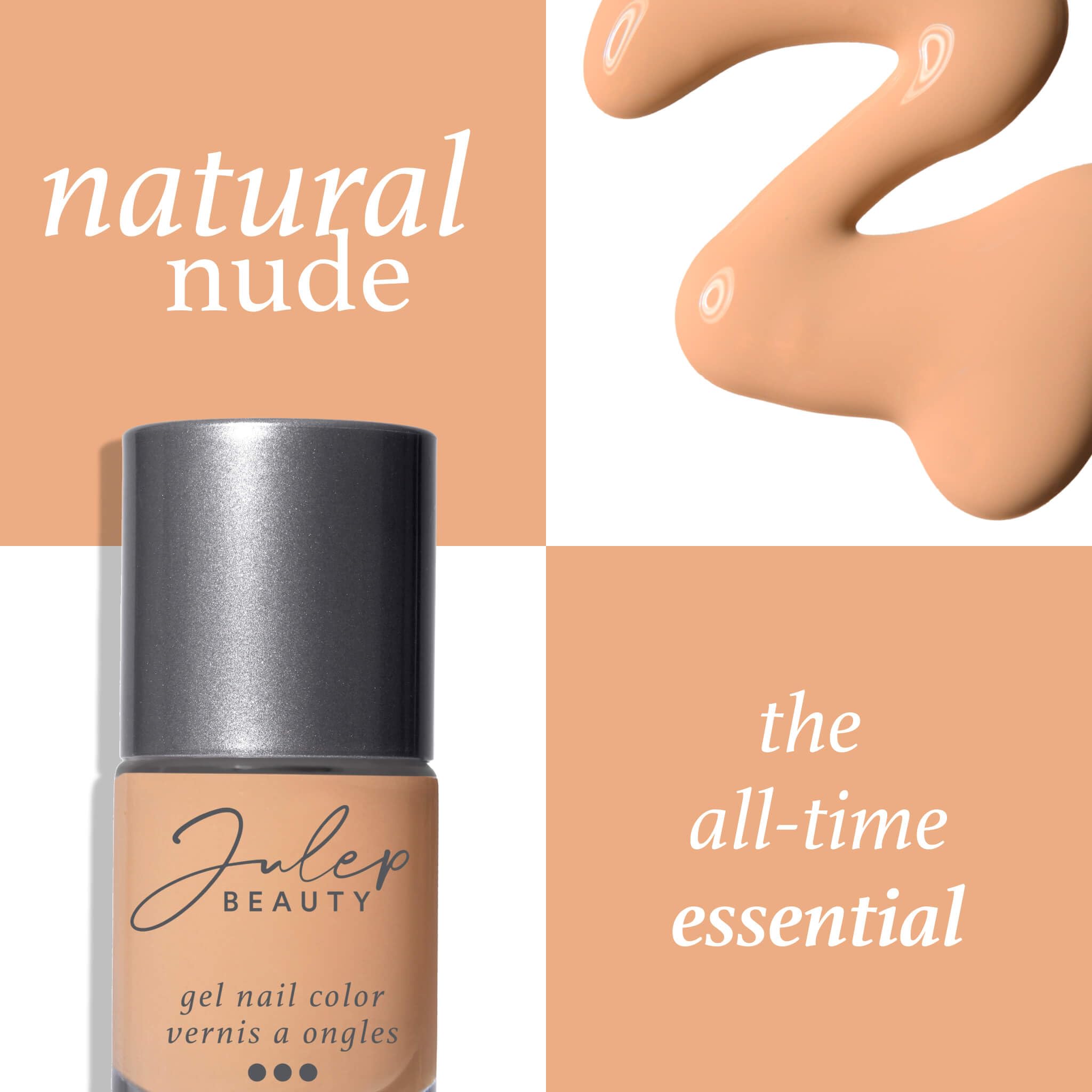 Julep Quick-Dry Gel Nail Polish, Long Lasting, Air Dry Formula, No UV/LED Lamp Needed, Vegan, Chip-Resistant - Natural Nude
