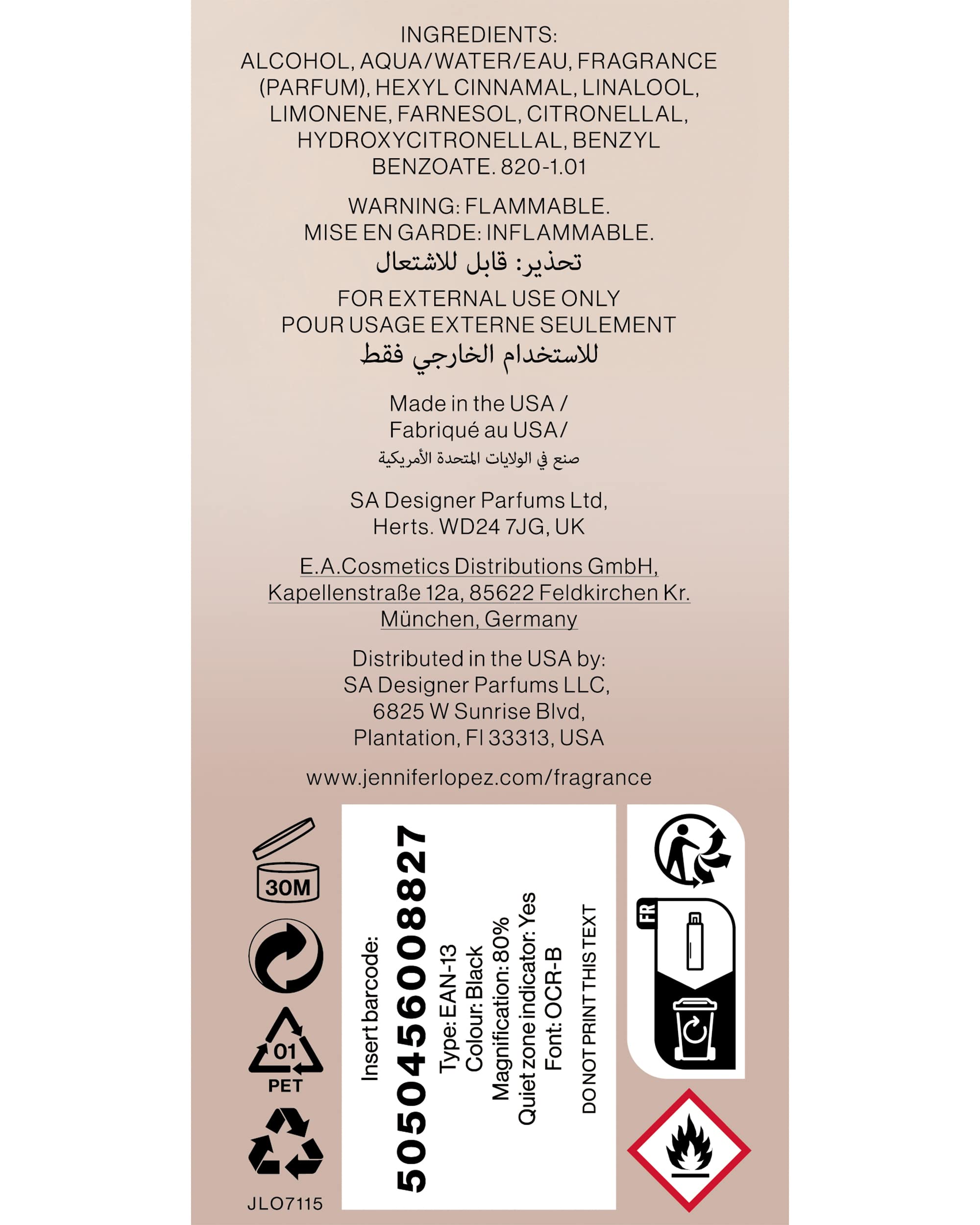 Still by Jennifer Lopez Perfumed Fragrance Body Mist - 8 fl oz