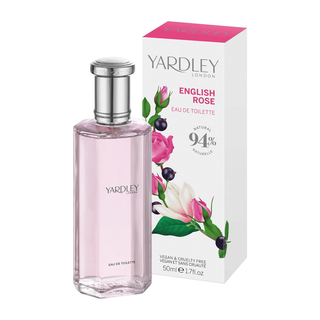 Yardley English Rose Eau De Toilette Spray, 50.27ml