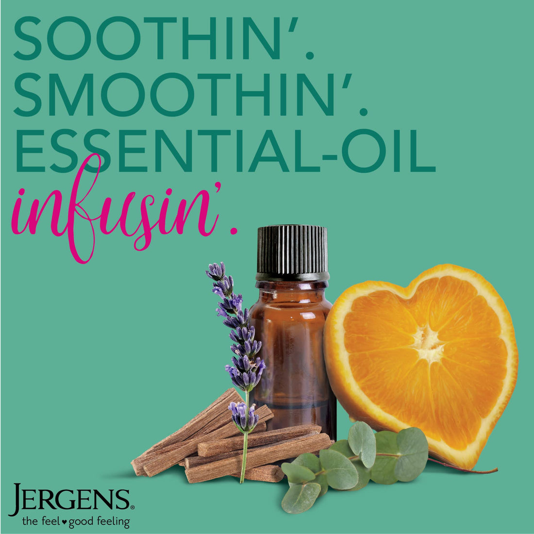 Jergens Sweet Citrus Body Butter Body and Hand Lotion, 7 Ounce Lotion, Moisturizer with Essential Oil, for Indulgent Moisturization