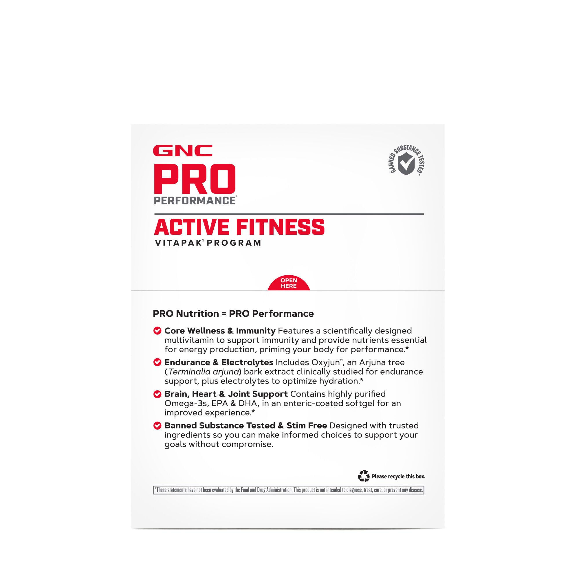GNC Pro Performance Active Fitness Vitapak Program | 30 Servings