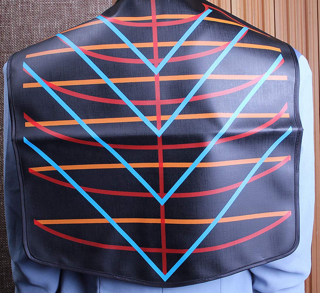 Salon Barbers Cutting Collar, Magnetic Waterproof Colouring Cape-black Color