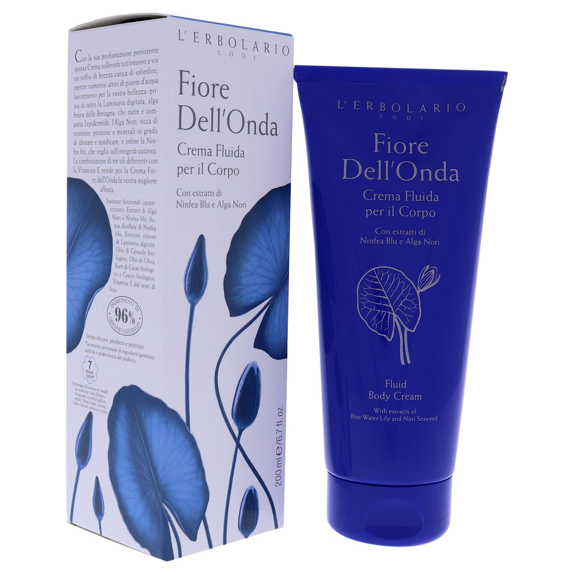 Fiore Dell'Onda (Flower of the Wave) Perfumed Fluid Body Cream by L'Erbolario Lodi