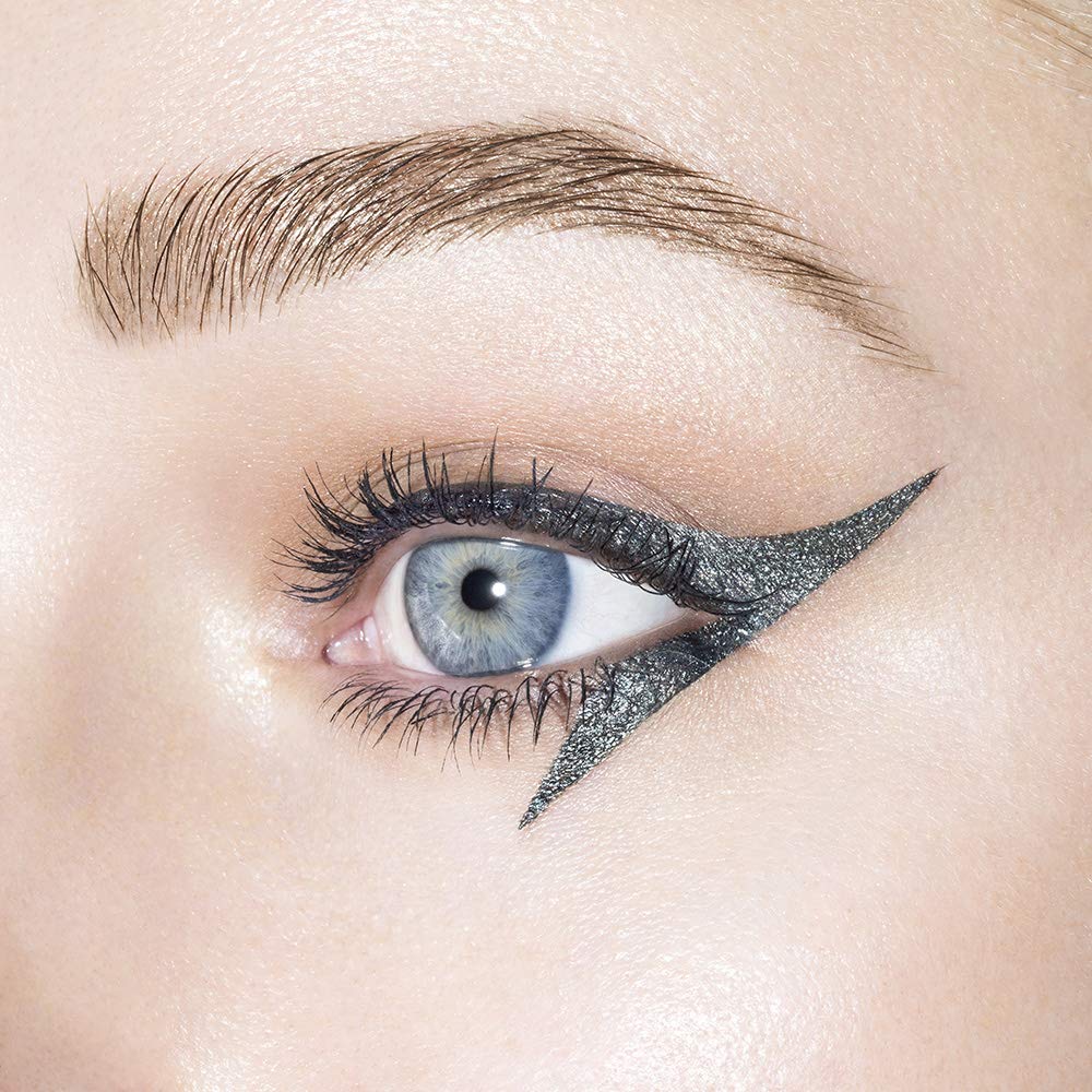 Revlon So Fierce! Chrome Ink Liquid Eyeliner, Longlasting Bold Metallic Pen Liner with Dip Ink Cap for Pearl, Shimmer Blend, 901 Gunmetal, 0.03 oz.