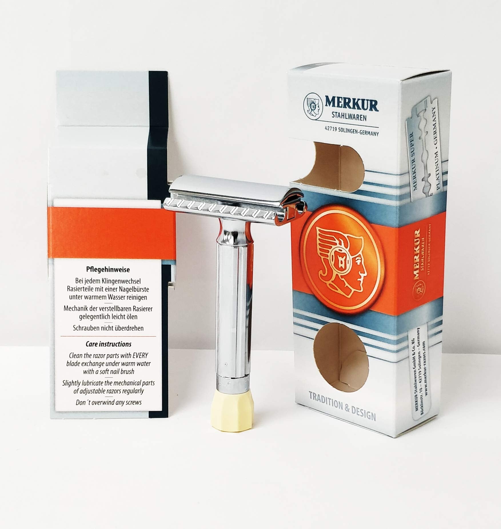 MERKUR Progress MK-500, Adjustable 2-Piece Double Edge Safety Razor