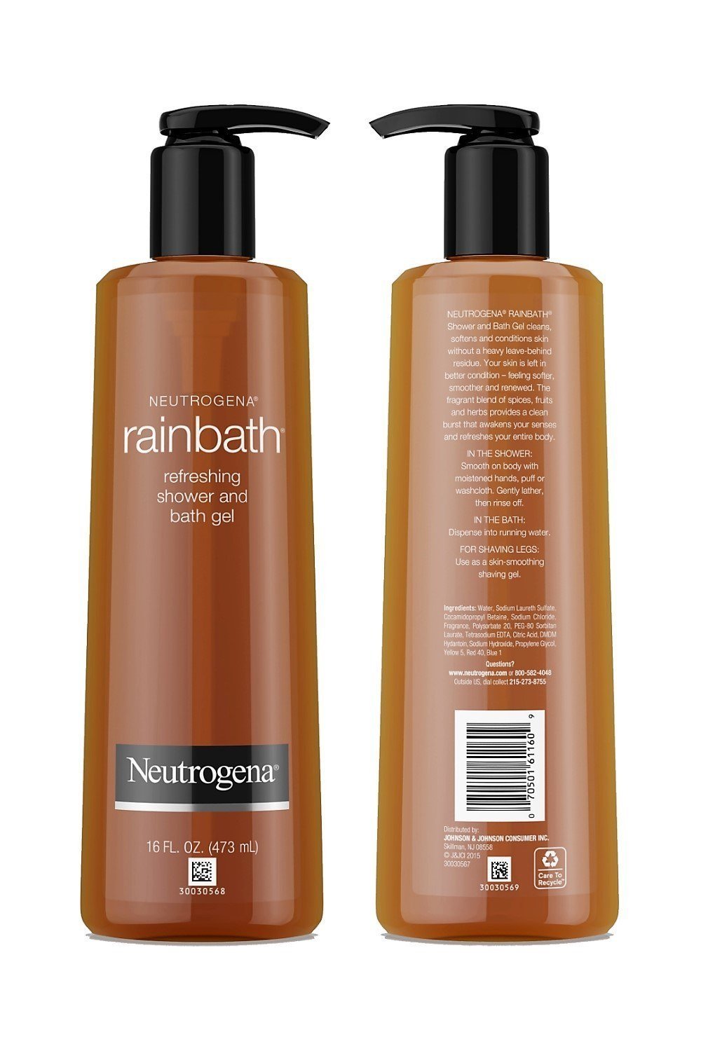 Neutrogena Rainbath Multi-Pack of 3, 1 Original Formula, 1 Pomegranate and 1 Ocean Mist, 16 fl oz bottles