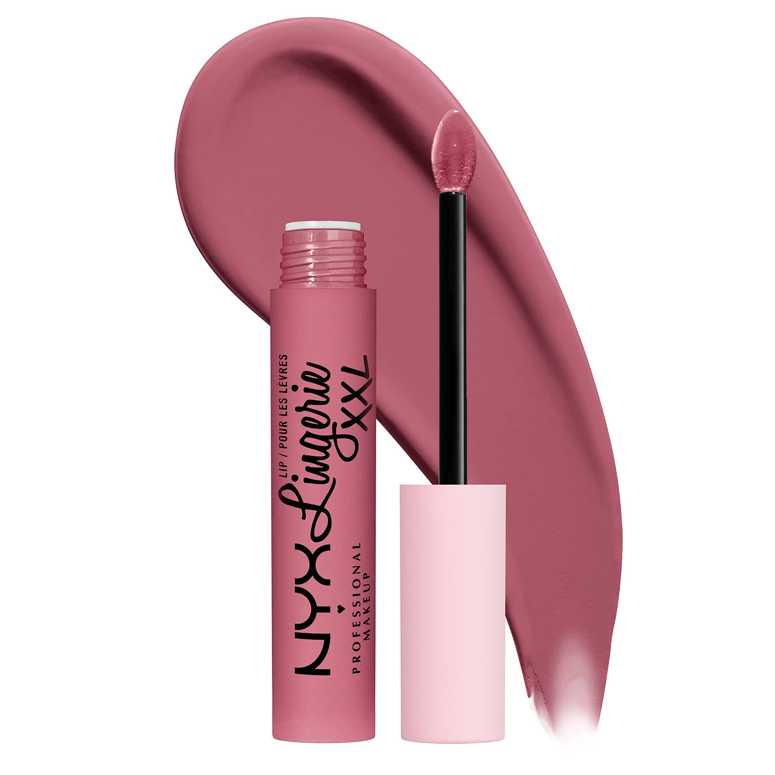 NYX PROFESSIONAL MAKEUP Lip Lingerie XXL Matte Liquid Lipstick - Maxx Out (Cool Toned Light Pink)