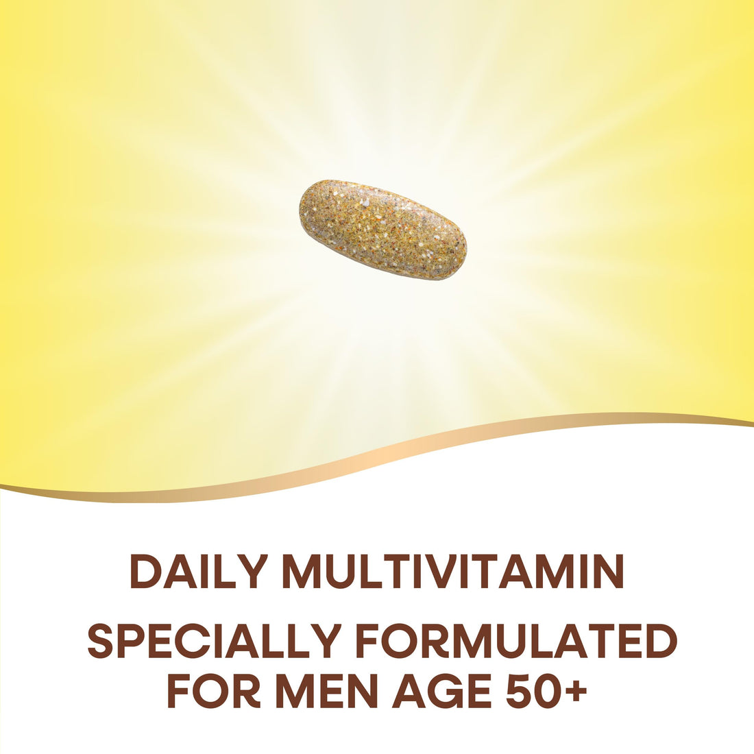 Nature's Way Alive! Men’s 50+ Daily Ultra Multivitamin, High Potency Formula, Supports Healthy Brain, Eyes & Heart*, with Methlyated B12, Gluten-Free, 150 Tablets (Packaging May Vary)