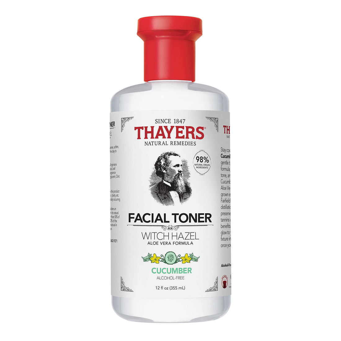 Thayer Cucumber Witch Hazel With Aloe Vera 12 Oz