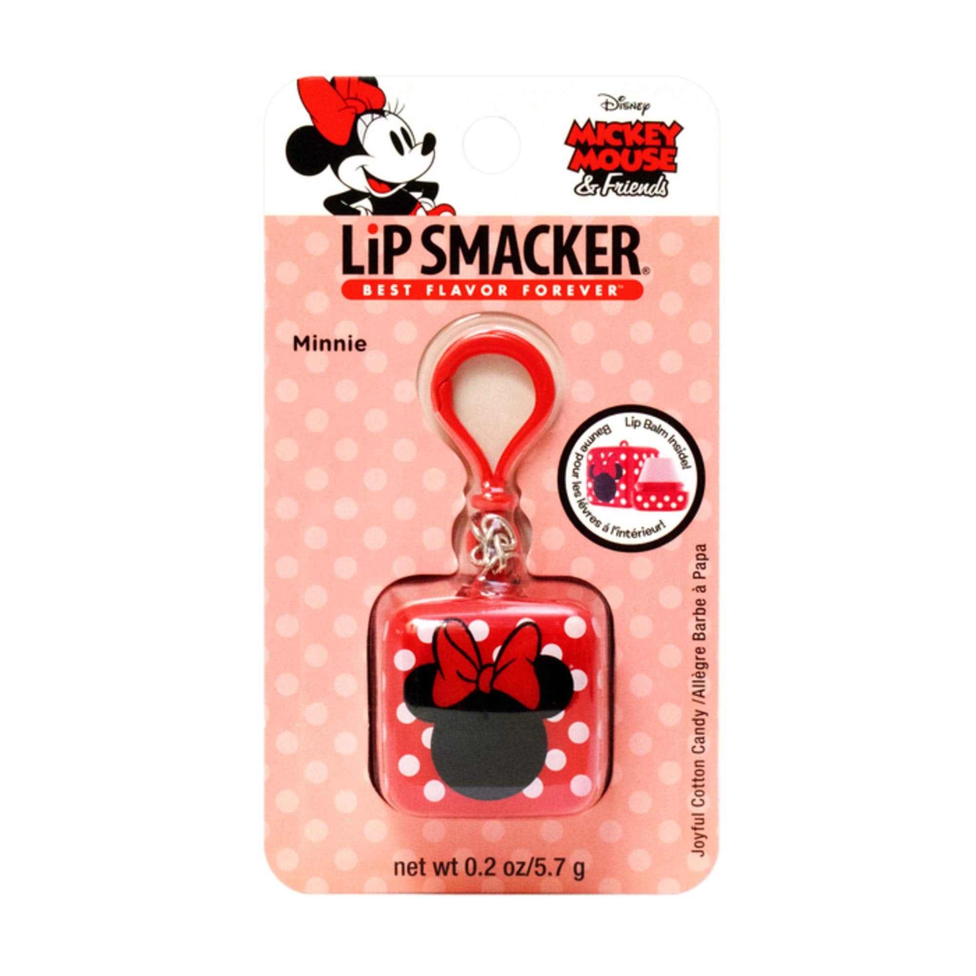 Lip Smacker Disney cube lip balm, Minnie - Joyful Cotton Candy, 0.26 Ounce