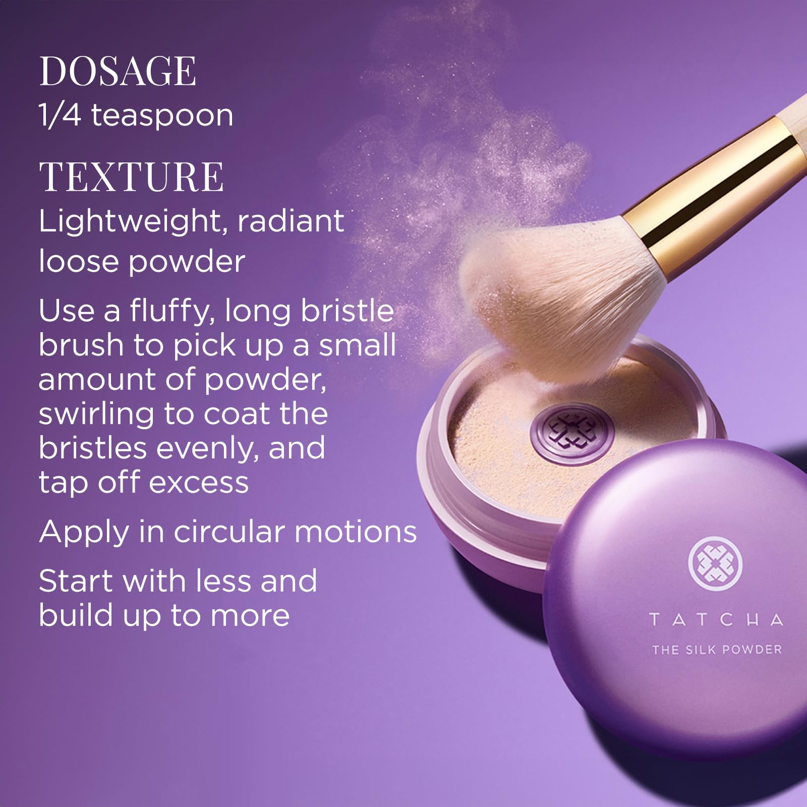 Tatcha The Silk Powder | Protective Setting Powder | Helps Makeup Last Longer, Blurs Pores & Provides a Translucent, Soft-Radiant Finish, 20 G| 0.7 oz
