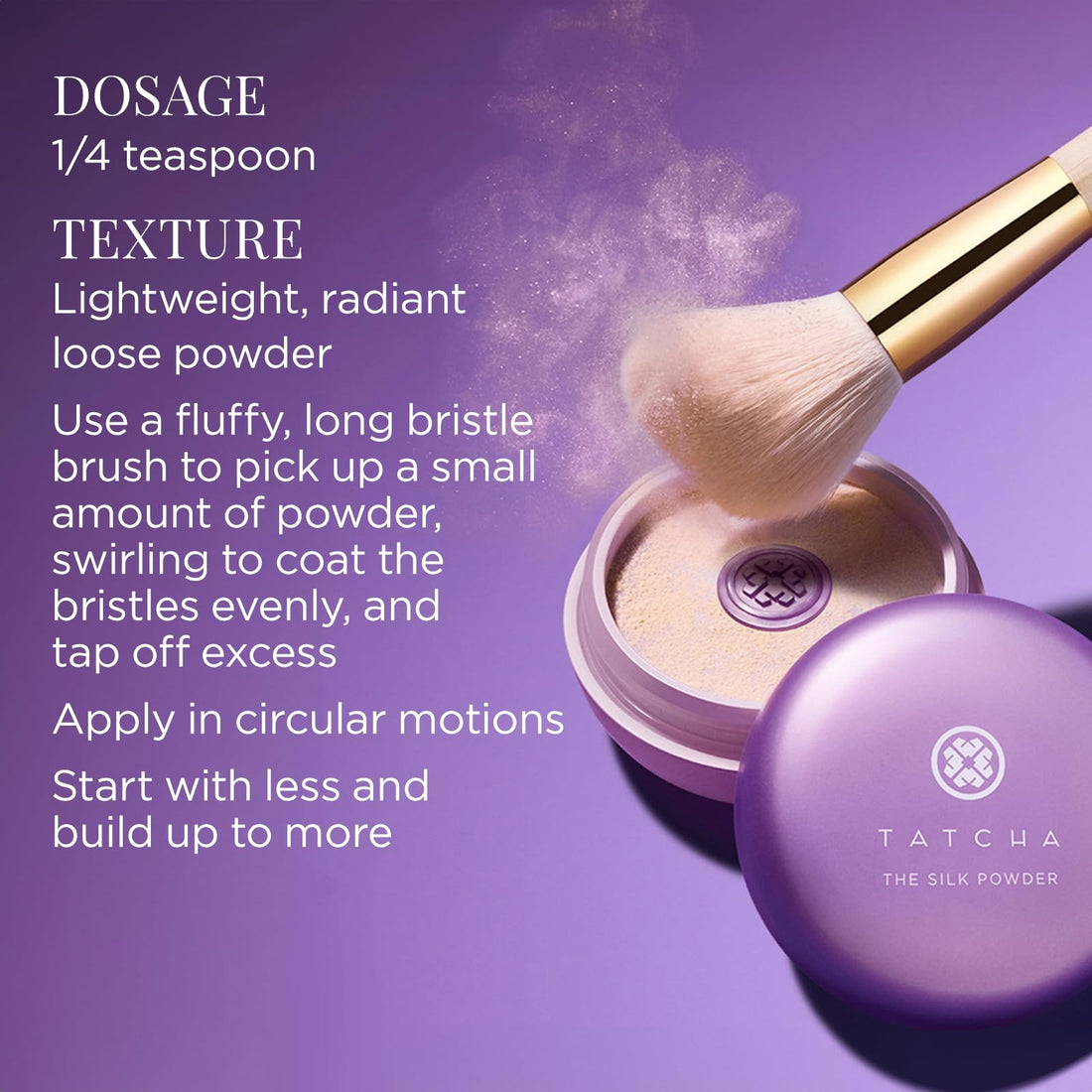 Tatcha The Silk Powder | Protective Setting Powder | Helps Makeup Last Longer, Blurs Pores & Provides a Translucent, Soft-Radiant Finish, 20 G| 0.7 oz