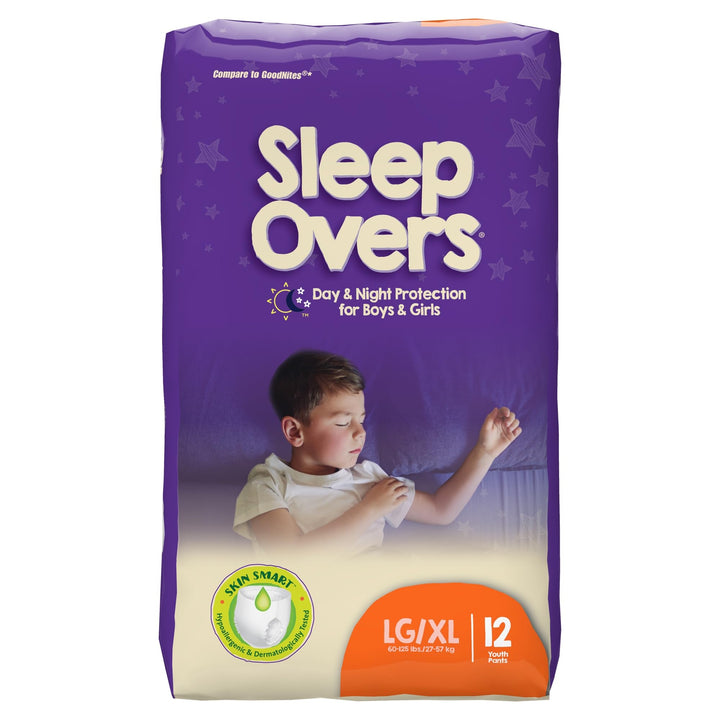 Sleepovers Youth Pants, Large/X-Large, 12 Count