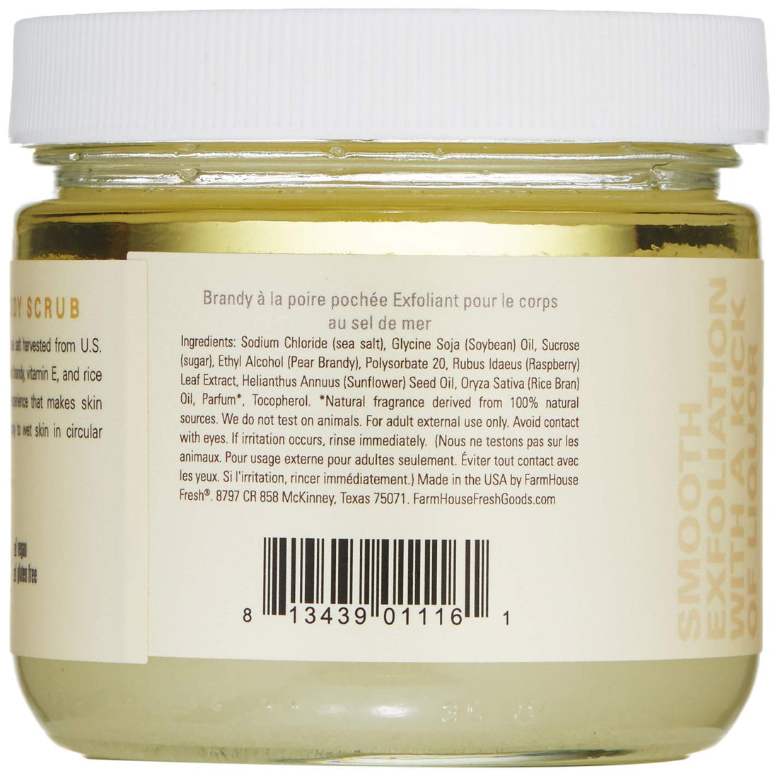 FarmHouse Fresh Brandy Pear Liquor Infused Body Polish, Brandy Pear, 13.6 oz.