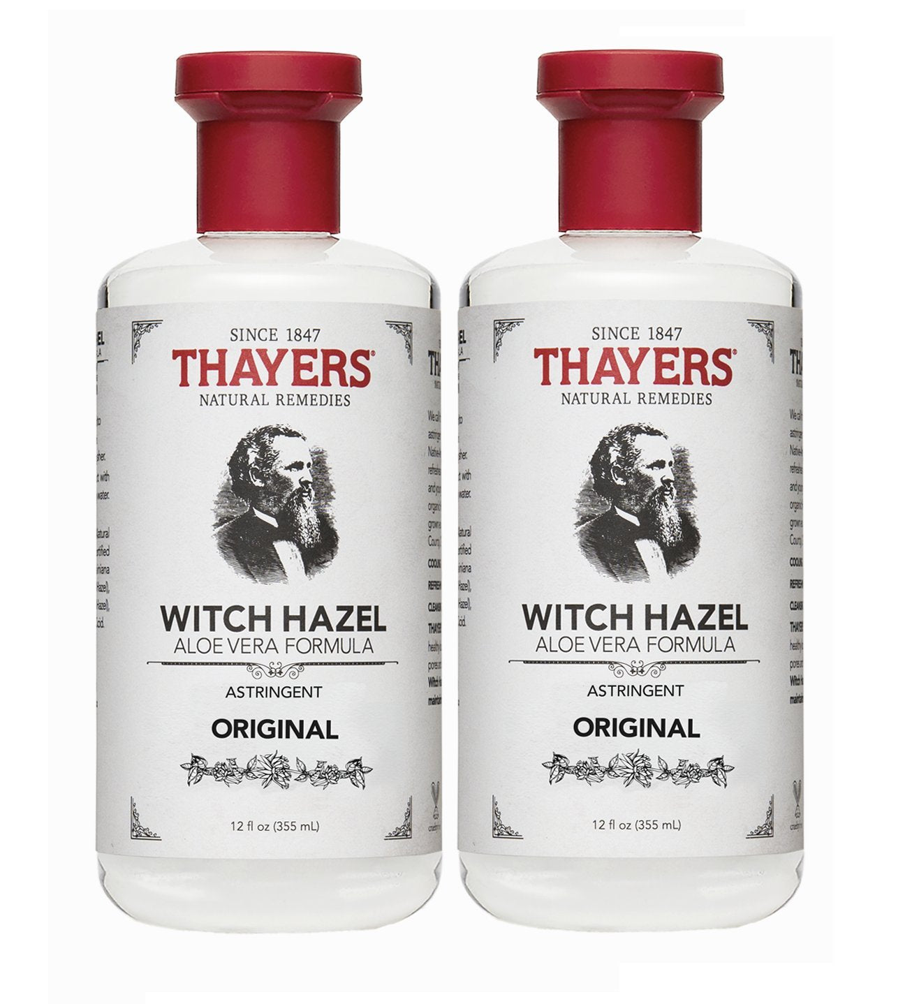 Thayer s: Witch Hazel with Aloe Vera, Original Astringent 12 oz (2 pack)