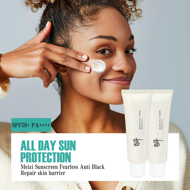 Relief Sun Organic Sunscreen SPF50, +++++PA++ Rice and Probiotics, Korean Skin Care Solution, Nourishing Skin Protection and UV Defens, Suitable for All Skin Types