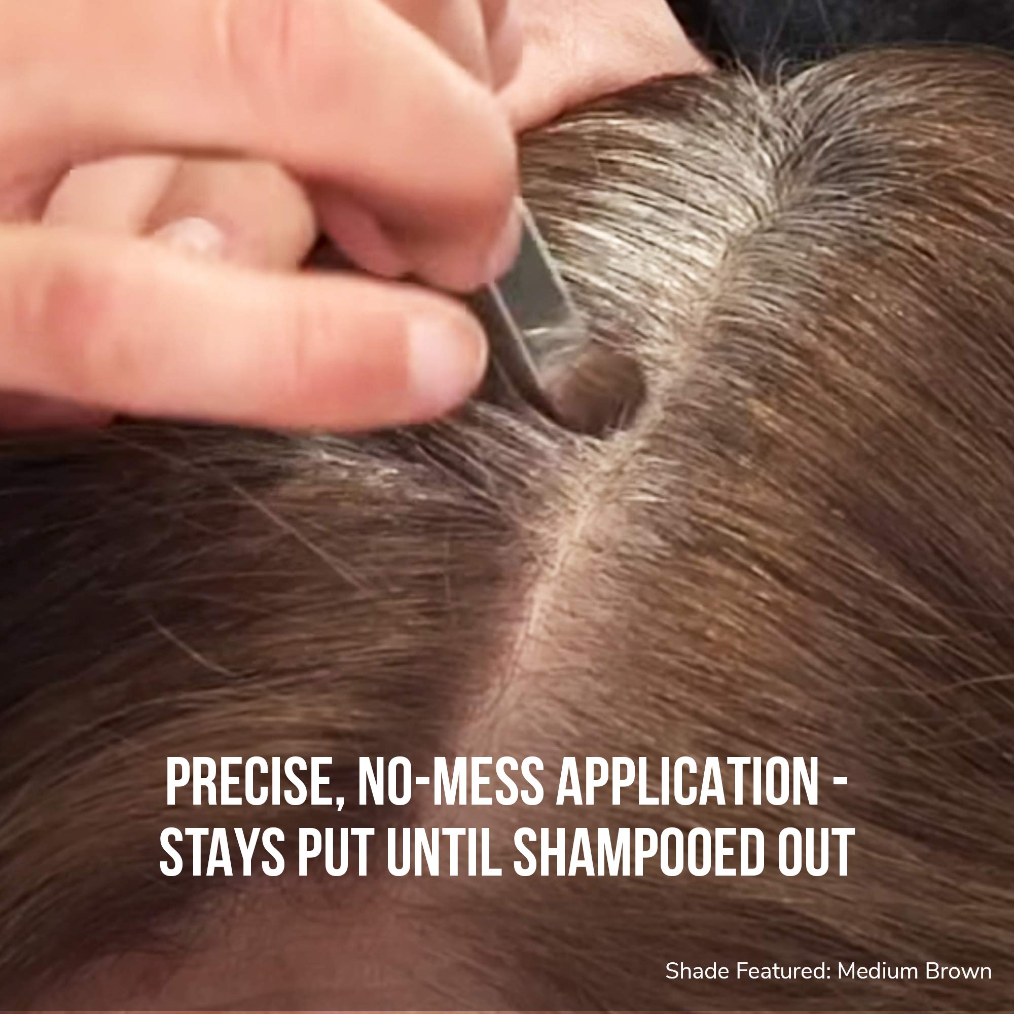 COLOR WOW Root Cover Up, Medium Brown – Instant Grey Coverage and Temporary Touch-Up, Water and Sweat Resistant, No mess Award-Winning Formula