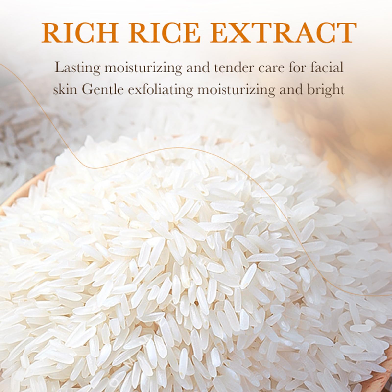 Rice Facial Cleanser, Gentle Face Cleanser, Foaming Face Wash with Silicone Brush, Hydrating Face Wash with Amino Acid, Foaming Face Wash for Sensitive Skin, Facial Cleansing Washes for Acne Dry Skin