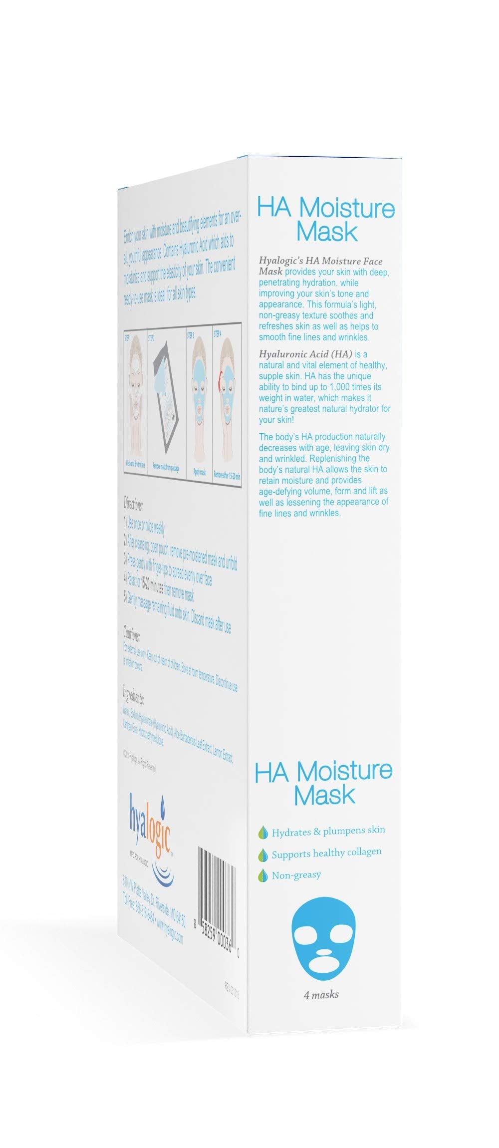 Episilk Moisture Mask Hyalogic 4 pack Box