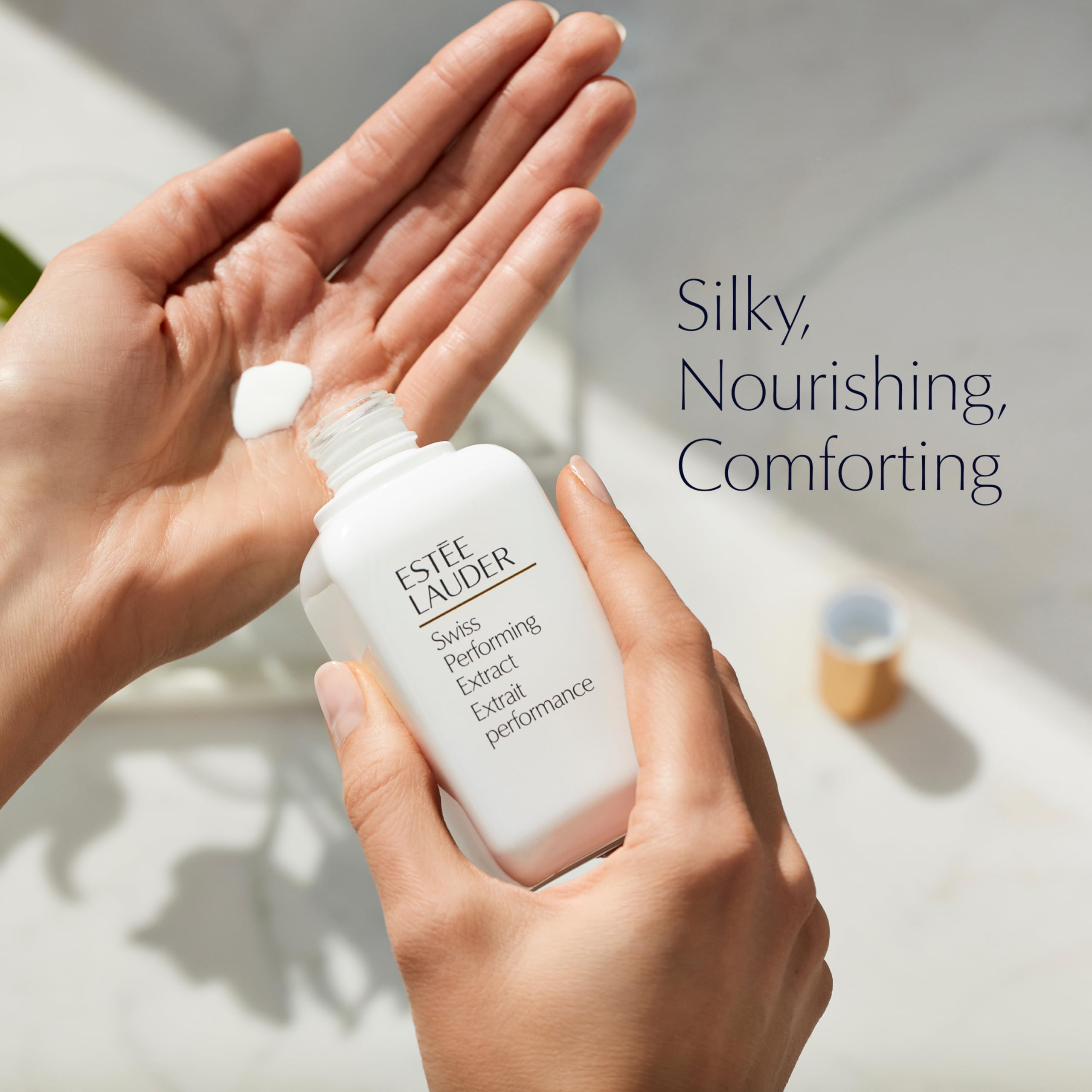 Estée Lauder Swiss Performing Extract Hydrating Milky Soft Face Lotion Moisturizer, 3.4 Ounce