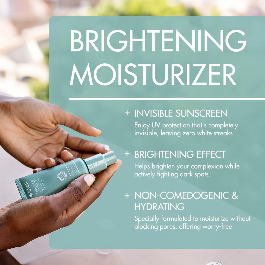 Bolden Brightening Moisturizer SPF 30, Specially Formulated for Darker Skin Tones 2.0 Fl Oz
