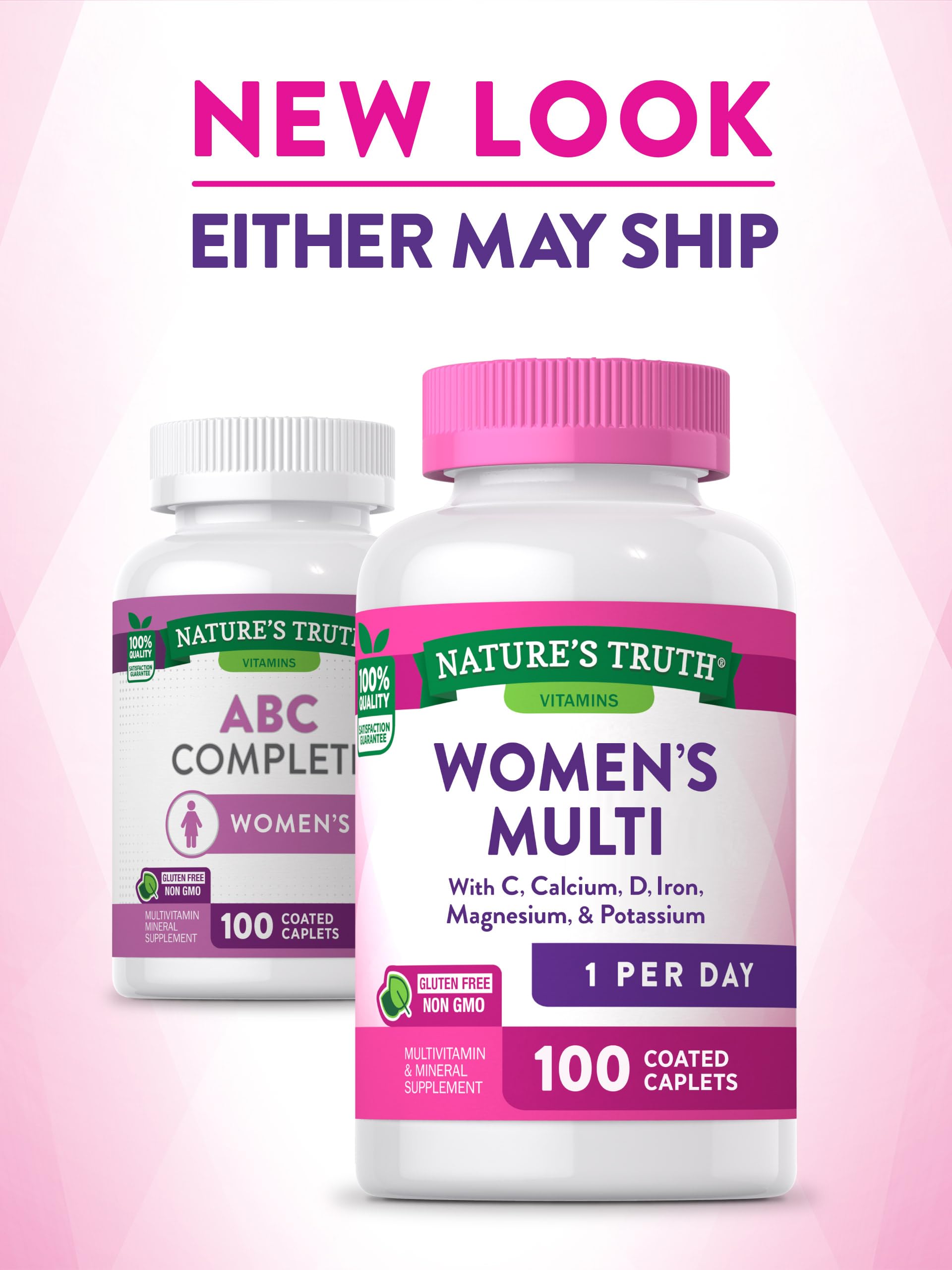 Nature's Truth Multivitamin for Women with Iron | 100 Pills | Non-GMO & Gluten Free Supplement | ABC Complete