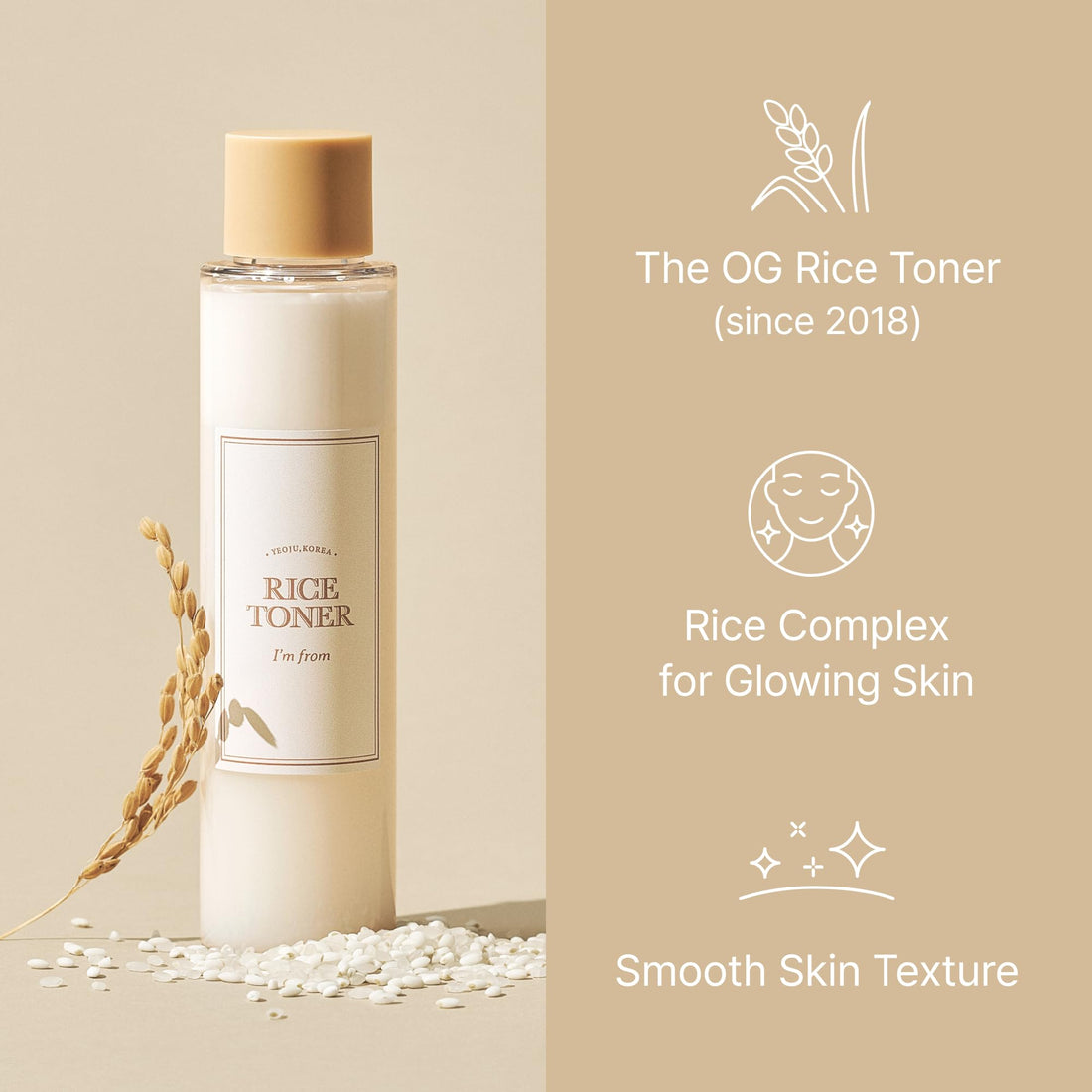 [I'm From] Miniatures of Rice Toner, Mugwort Essence, Fig Boosting Essence (Rice), Travel Essentials, Stocking Stuffers, Gifts for Women