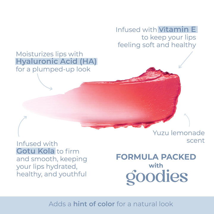 Lido Lips Tinted Lip Balm. Moisturizing Sheer, Buildable Lip Color with Hyaluronic Acid, Vitamin E and Rich Oil. Beauty Moisturizer 0.21oz- Orchid