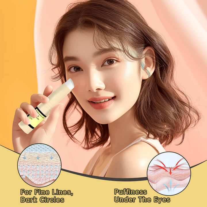 Anti Aging Eye Cream For Dark Circles, Advanced Snail Retinol Eye Stick, 2 PCS Under Eye Cream For Puffiness & Bags, Reduce Wrinkles, Fine Lines, Moisturizating Skin.