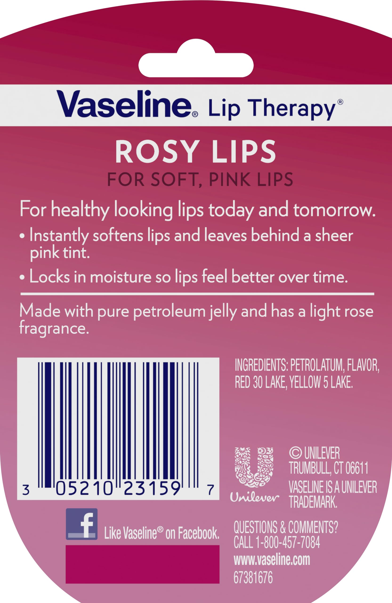Vaseline Lip Therapy Variety 3-Pack – Crème Brûlée, Rosy Lips, Cocoa Butter Mini Lip Balms for Soft, Glowing, and Deliciously Kissable Lips, 0.25 Oz Ea