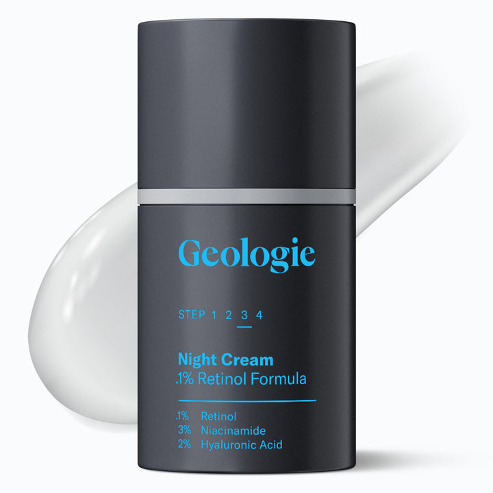 Geologie Retinol Anti-Aging Face Cream for Sensitive Skin | Beginner-Friendly .1% Retinol Formula | Effective Results | Reduces Wrinkles | For Men & Women