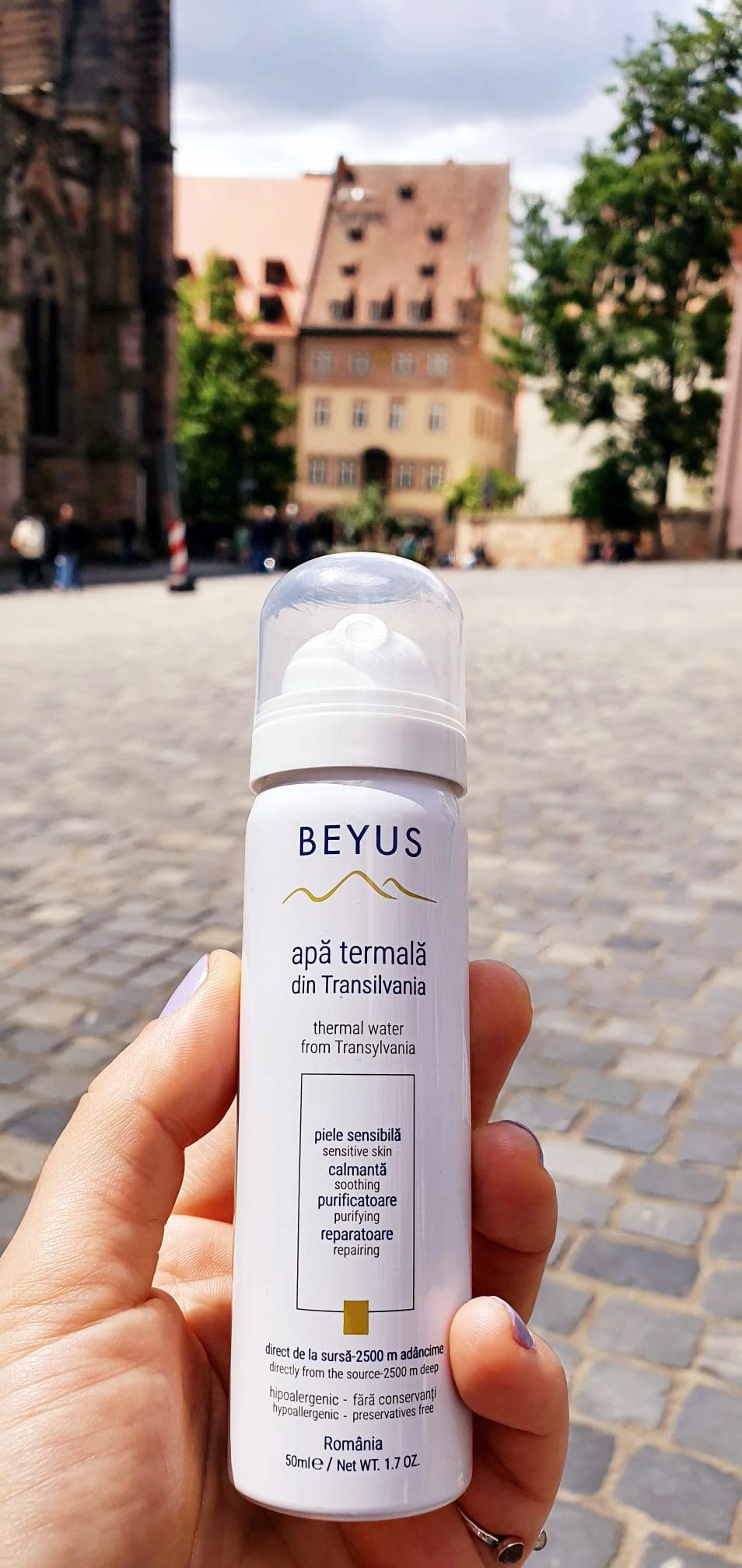 Beyus Transylvania Thermal Water|No contact with propellant no contact with the outside environment|Hydrating Soothing Calming|Senzitve Skin Skin Irritations Blemishes