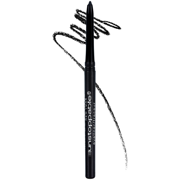 Maybelline Unstoppable Waterproof Mechanical Black Eyeliner Pencil, Easy to Apply, Smooth Glide, Up to 24 Hour Wear, Onyx