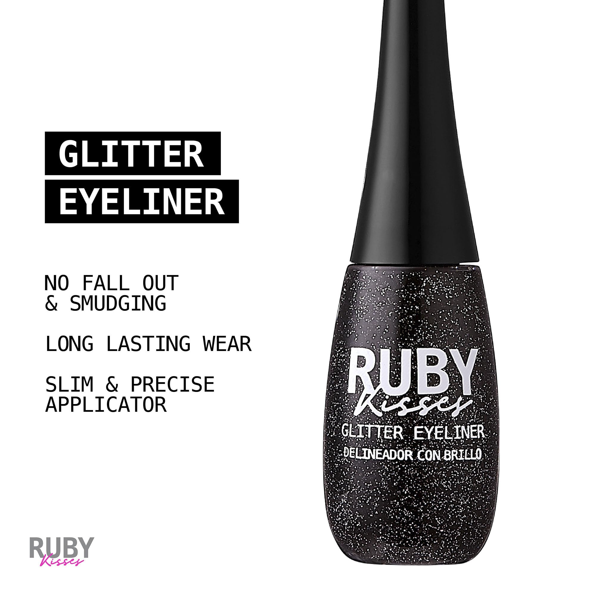 Ruby Kisses i Bling Glitter Eyeliner Gel-Based GLE01 Glitz N' Black AD
