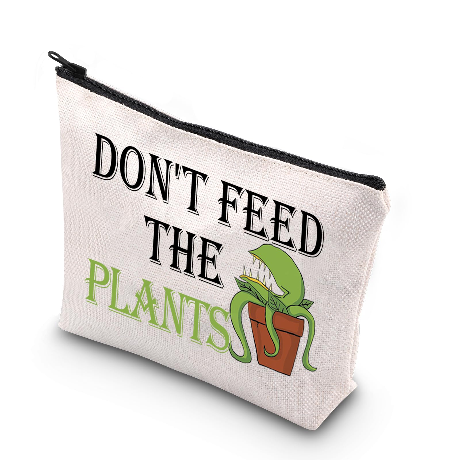 BDPWSS Don't Feed the Plants Makeup Bag For Little Shop Horror Musical Inspired Gift Spooky Horror Musical Fan Gift (Feed Plants)