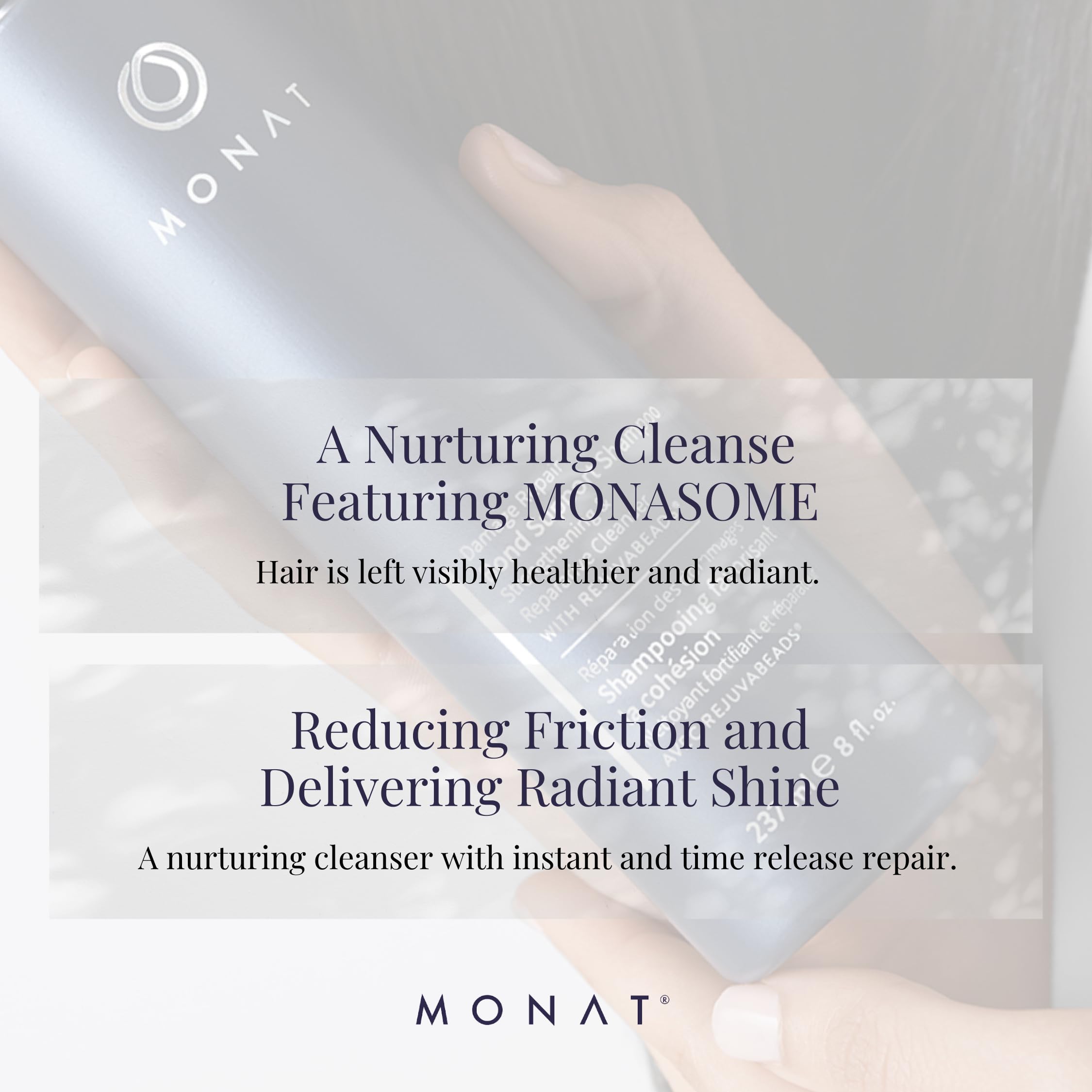 MONAT Damage Repair Bond Support Shampoo – Nourishing Cleanser – Strengthened Hair Shampoo – Advanced Repair Technology – Ideal for Daily Hair Wellness – Fortifying Ingredients