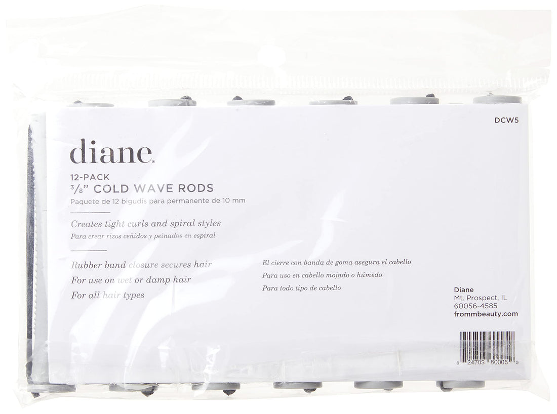 Diane Cold Wave Rod, Gray, 3/8, 12/bag (Pack of 12)