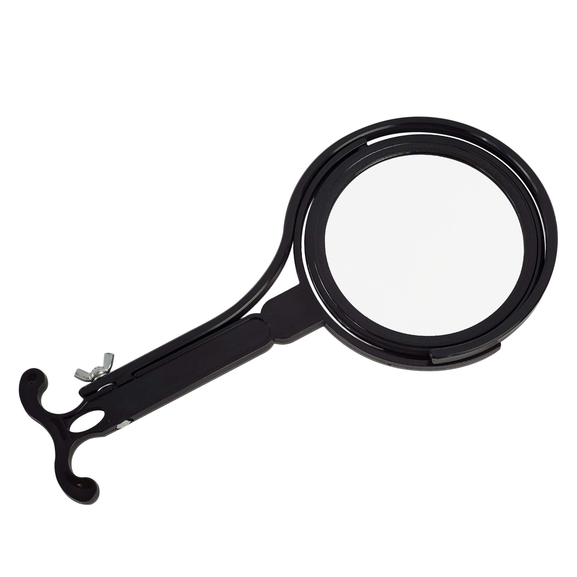 Rucci Neck Mirror, Black, M626 5X/1X