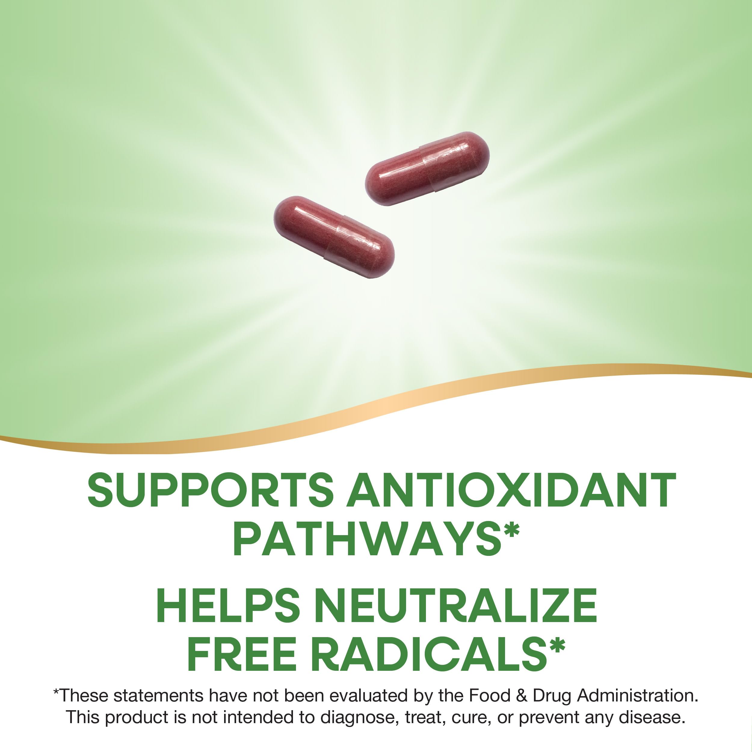 Nature's Way Cherry Fruit, Sweet Cherry Extract, Supports Antioxidant Pathways*, 1,000 mg Per Serving, 180 Capsules