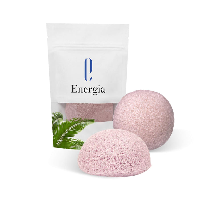 konjac cleansing sponge (french pink clay)