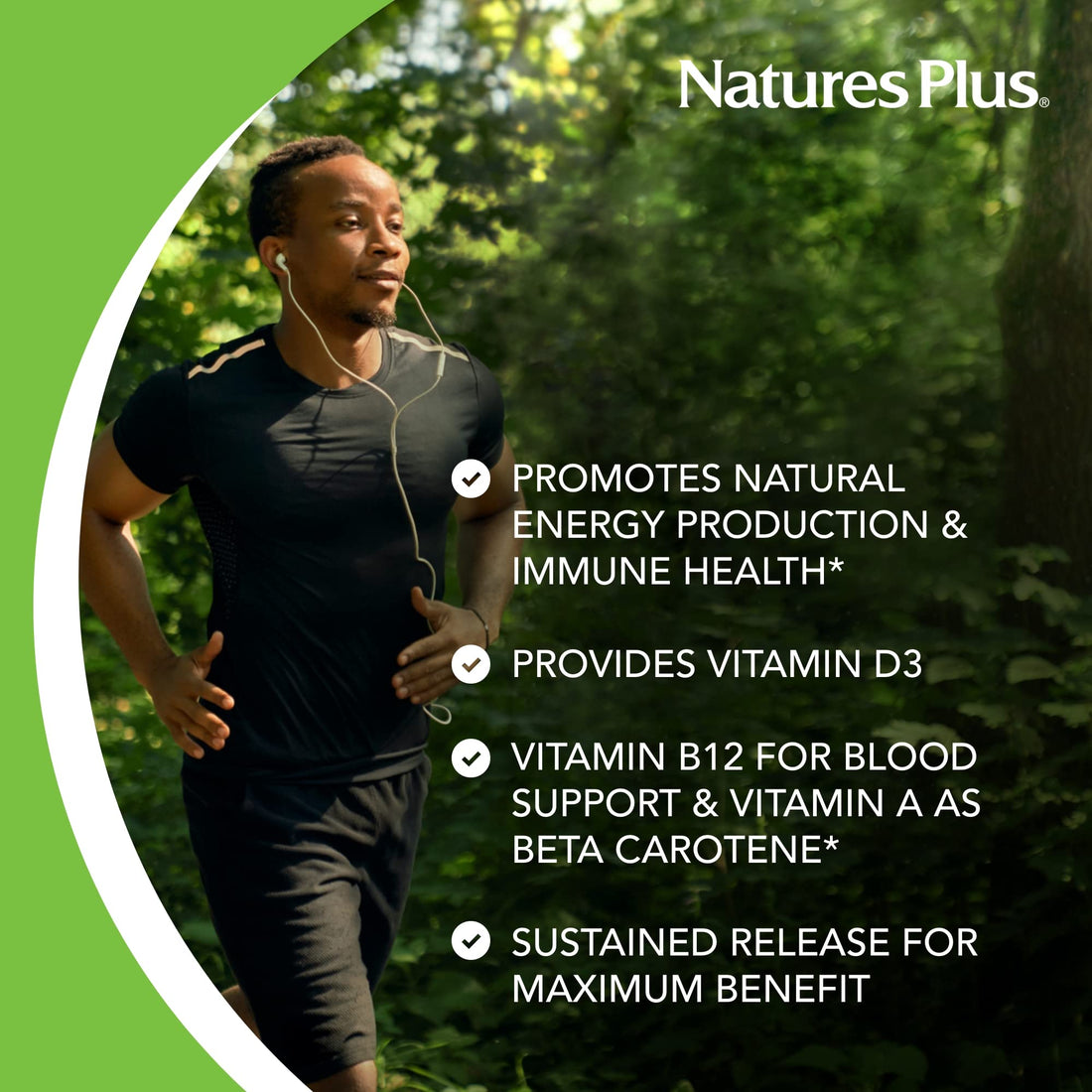 NaturesPlus Ultra II Multivitamin, Sustained Release - 60 Vegetarian Tablets - Daily Whole Food Vitamin & Mineral Supplement for Overall Health - Natural Energy Booster - 60 Servings
