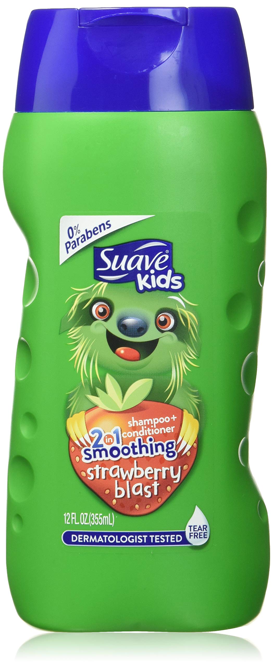 Suave Kids 2 in 1 Shampoo and Conditioner, Strawberry Smoothers, 12 Fl Oz (Pack of 1)